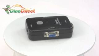 2 Port 1 PC to 2 Video Monitor VGA Video Splitter 2502A from Dinodirectcom [upl. by Kacie]