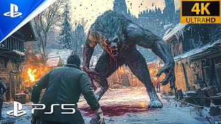 THE WEREWOLFS MASSACRE  LOOKS ABSOLUTELY TERRIFYING  Ultra Realistic Graphics 4K 60FPSRE VILLAGE [upl. by Surazal]