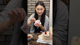 Girl found something worth lakhs in the middle of the cake shortvideo [upl. by Amej]