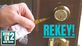 How to Rekey a Lock – Easy DIY with Kwikset Smartkey [upl. by Idnim114]