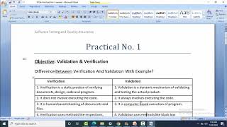 Difference between verification and validation in software testing [upl. by Haliek]