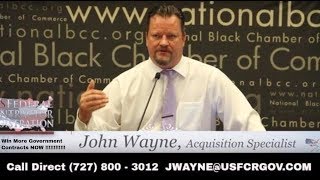 John Wayne procurement simplified acquisitions specialist and head trainer daily training 8a hubzone [upl. by Pyle]