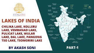 Lakes of India  Target MPPSC Prelims 2025 Part1 [upl. by Allesig]