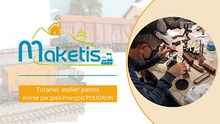 Comment patiner facilement un wagon marchandises au pinceau – Tutoriel atelier patine Maketis [upl. by Calendra19]