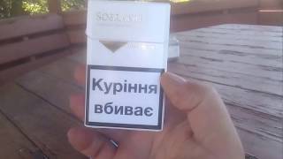 Обзор сигарет Собрание Голдquot Sobranie gold 3mg 3mgquot [upl. by Elroy]