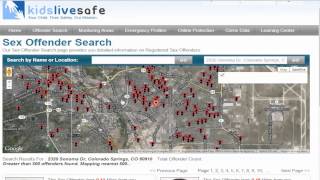 Kids Live Safe Member Support  Offender Search by Location [upl. by Nylatsyrc]