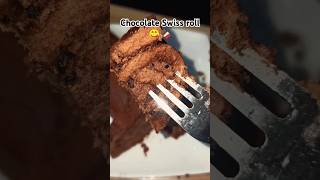 Chocolate Swiss roll🍫😋😍trending food shorts youtubeshorts streetfood shortvideo cooking love [upl. by Aierb]