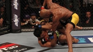 Anderson Silva TKOs Yushin Okami  MMA [upl. by Ahsuat]