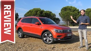 VW Tiguan Allspace Test Fahrbericht amp Test des Kofferraums 7Sitzer [upl. by Ecinereb]