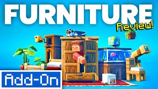 The BEST FURNITURE ADDON Brings 1000 items to Minecraft Bedrock Edition [upl. by Senior]