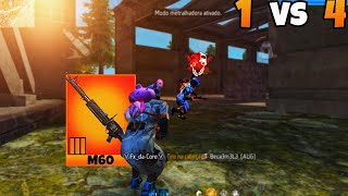 AMASSEI COM M60 NO SOLO X SQUAD FREE FIRE MOBILE [upl. by Sabsay331]