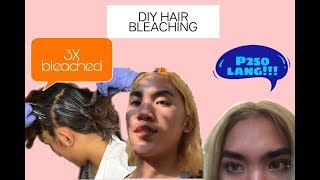 DIY HAIR BLEACHING  PAANO MAG BLEACH  BLACK TO ASH GRAY HAIR COLOR PHILIPPINES [upl. by Brasca]