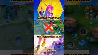 ✅KAGURA COMBO ULTI TUTORIAL mlbb mobilelegends tutorial shorts [upl. by Aiselad920]