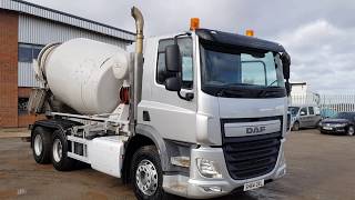 DAF CF 6x4 Eu6 CEMENT MIXER 2015 SH64 OVL [upl. by Retepnhoj]