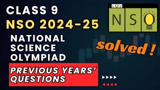 NSO level 1 Important Questions for Class 9  NSO Previous Years Questions  SOF 202425  NSO 2024 [upl. by Higgs]