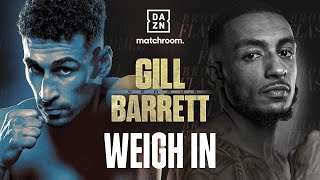 JORDAN GILL VS ZELFA BARRETT WEIGH IN LIVESTREAM [upl. by Dachi]