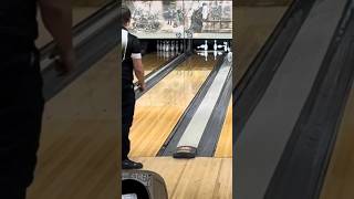 Saved From The 9 Pin short shorts shortvideo bowling twohandedbowling [upl. by Ayalat]