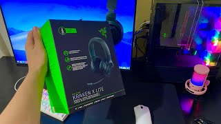 Unboxing  Review do Razer Kraken X Lite  Melhor Headset CustoBeneficio [upl. by Sulrac]