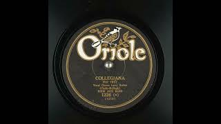 Dixie Jazz Band quotCollegianaquot 19280430 Oriole 1226 a [upl. by Anneg]