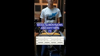 Beginner Drum Lesson  Basic Subdivisions and Rhythms 1  Quarters 8ths 16ths [upl. by Dorinda]