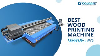 Wood Printing Machine  UV Flatbed LED Printer [upl. by Hermes]