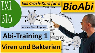 Viren und Bakterien  lysogener lytischer Zyklus  Anwendung  Biologie Abitur  Training Bio Abi [upl. by Inaflahk20]