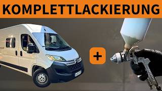 Wohnmobil Komplettlackierung mit Protector – Lackierpistole  Anleitung RicoundBecca  LACKSTORE [upl. by Hnah887]