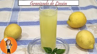 Granizado de limón auténtico  Receta de Cocina en Familia [upl. by Ahsimet]