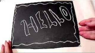 How to make a CHALKBOARD How to make Chalkboard PAINT make a blackboard [upl. by Nennek393]