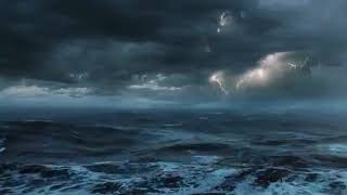 Furtuna si valuri gigantice pe mare Thunderstorm  Huge Ocean Waves  Rain Sounds for Sleeping [upl. by Sisxela]