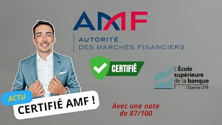 CERTIFIÉ AMF [upl. by Notak714]