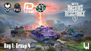 World of Tanks Blitz Blitz Masters Resistance Group 4 Day 1 APAC [upl. by Deeann]