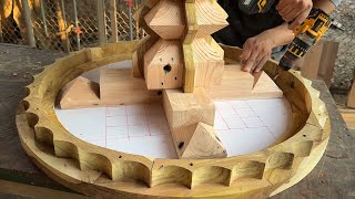 Build A Coffee Table Combined With A Chess Table A Unique And Wonderful Woodworking Idea [upl. by Annatsirhc]