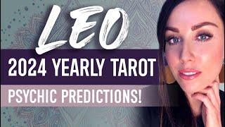 LEO 2024 YEARLY TAROT READING  quotYOUR MOST SIGNIFICANT YEAR YETquot A YEAR OF INCREDIBLE HIGHLIGHTS [upl. by Luapnoj58]