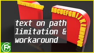 Fusion 360  Text on Path Limitation and Workaround [upl. by Hachmann]