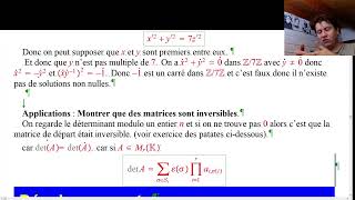 Agrégation interne maths  Leçon 103 Anneau ZnZ Applications [upl. by Carla]