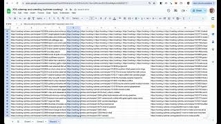 Get an XML sitemap then scrape the elements you want  Googlesheet [upl. by Anivek]