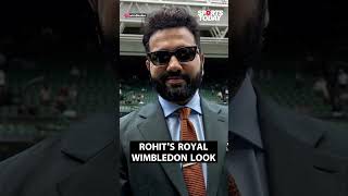 Rohit Sharma steals the show in Wimbledon with his dapper look Sports Today [upl. by Ahsaetan]