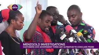 Menzgold customers give government ultimatum for NAM1 to return their money [upl. by Ginsburg]