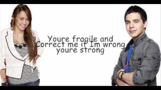 Miley Cyrus and David Archuleta  I wanna know you with lyrics [upl. by Okier529]