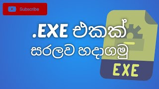 Lets Create a Simple Executable EXE  සරලව Executable එකක් හදමු  Python  Supun Gurusinghe [upl. by Izaak946]