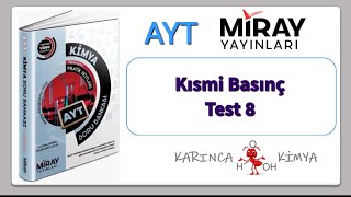 Miray Yayınları AYT Kimya Soru Bankası Kısmi Basınç Test 8 [upl. by Pris]