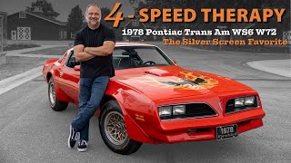 4SPEED THERAPY 1978 Pontiac Trans Am WS6 W72 – The Silver Screen Favorite [upl. by Velda686]