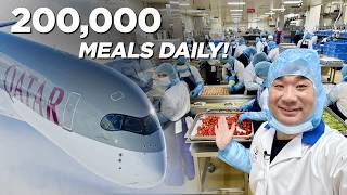 Inside Qatar Airways  How do they make 200000 Airplane Meals a day [upl. by Ahsekel]