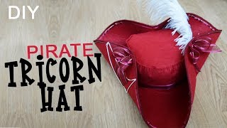 DIY  Chapeau pirate tricorne  Pirate tricorn hat [upl. by Eeima]