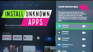 iFFALCON Android TV  How to Allow Install Apps From Unknown Sources  Fix App Not Installed Error [upl. by Aloibaf]