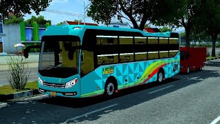 BUSSID 403  Share Mod Thaco 2022giường nằm mới chơi Offline rước khách [upl. by Bach]