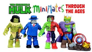 The Incredible Hulk Through The Ages Marvel Minimates 4Pack Boxset by Diamond Select Toys [upl. by Hgielyak]