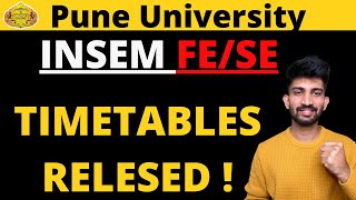 SPPU INSEM Exam Timetables Released  FE SE Insem Exam Timetables 2023 [upl. by Hamid]