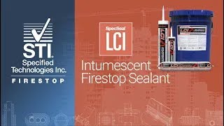 LCI Intumescent Firestop Sealant [upl. by Dacy]